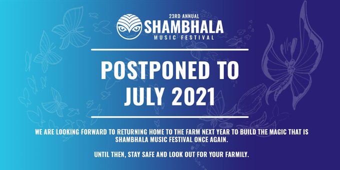 Shambhala, Electric Forest, Burning Man, Tomorrowland, & More Cancel 2020 Dates due to COVID-19